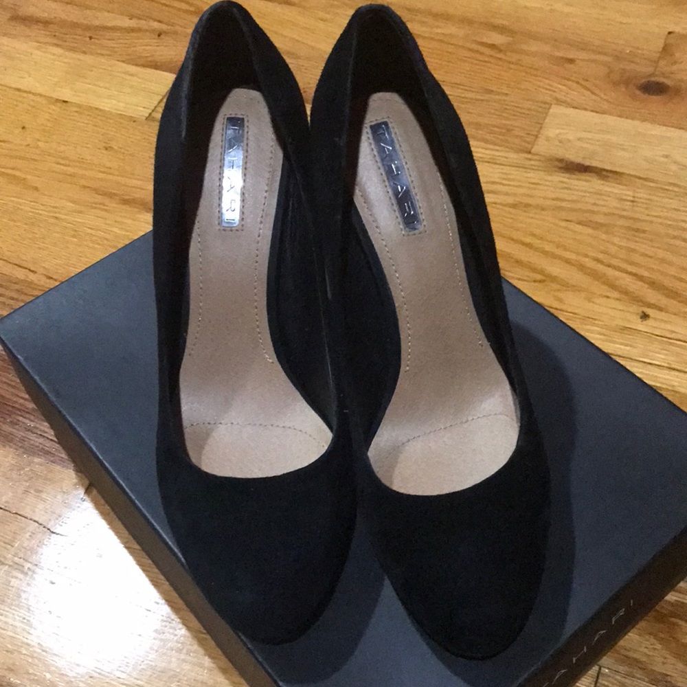 Tahari Black Suede Shoes